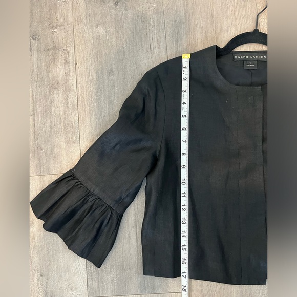 Ralph Lauren black label linen cropped blazer jacket - Picture 5 of 11